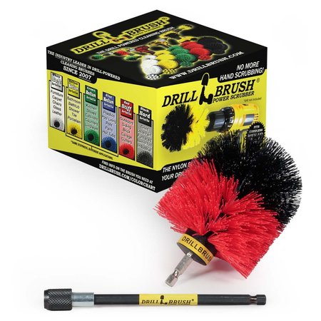 DRILLBRUSH Outdoor - Cleaning Supplies - Drill Brush - Garden - Patio - Mold Remo O-R-5X-QC-DB